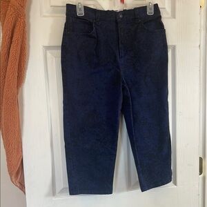 Gloria Vanderbilt Blue Capri Pants